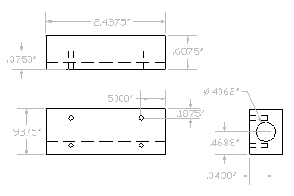 Dimensioned Guide Block